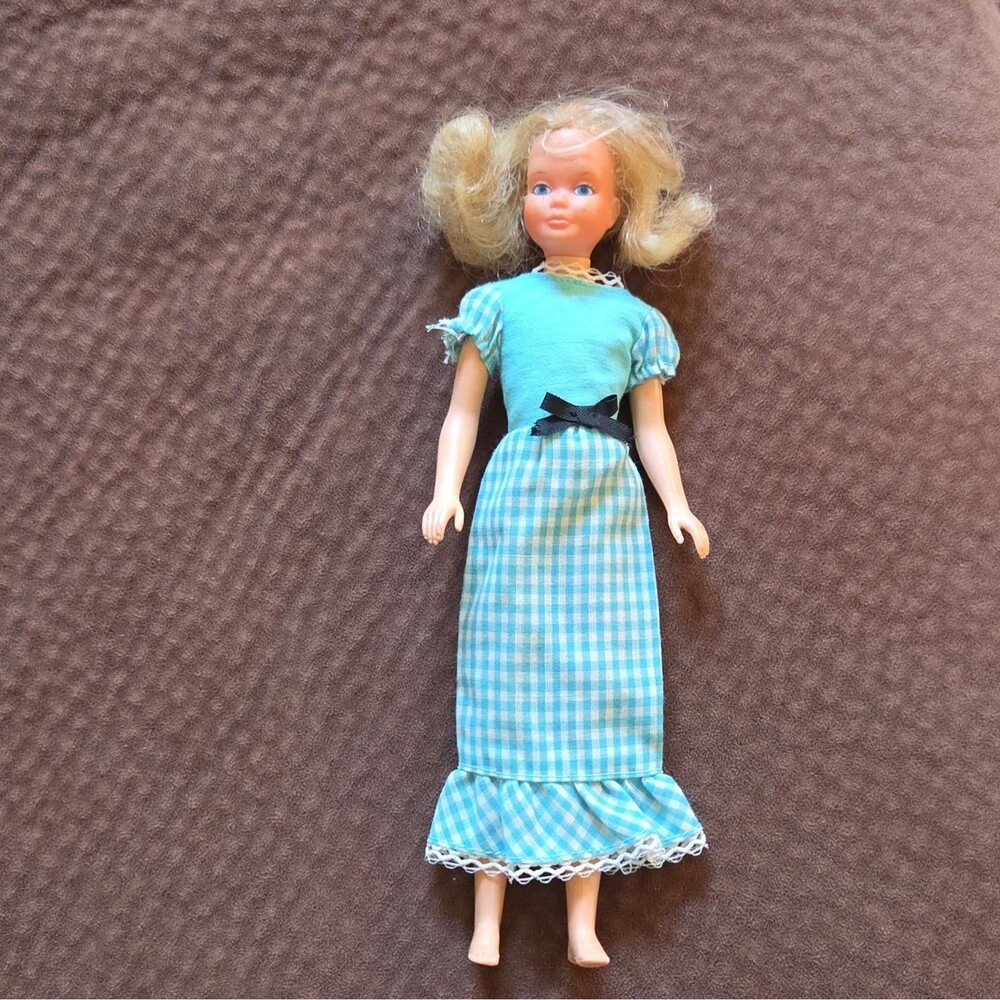 Barbie Mattel Quick Curl Skipper Doll 1967 Taiwan With Outfit